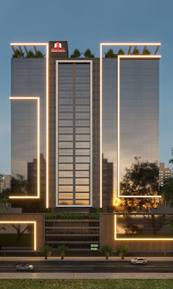 Empreendimento Rofran — fachada à noite